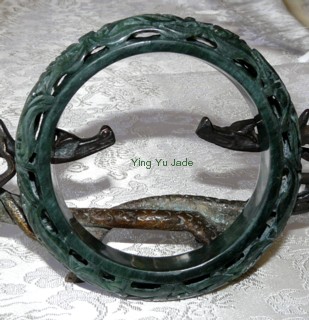 carved jade bangle