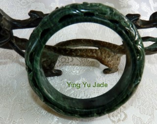 carved jade bangle