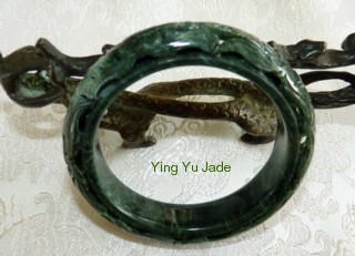 carved jade bangle