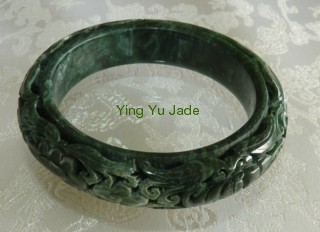 carved jade bangle