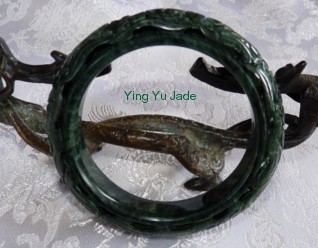 carved jade bangle