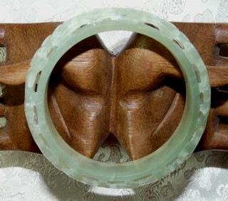 carved jade bangle