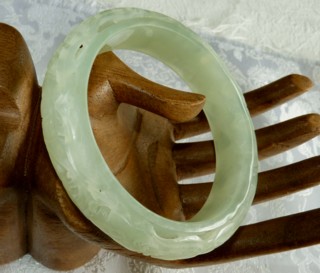 carved jade bangle