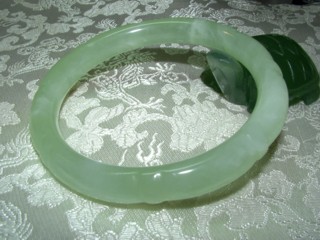 carved jade bangle