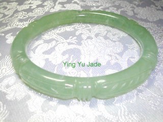 carved jade bangle bracelet