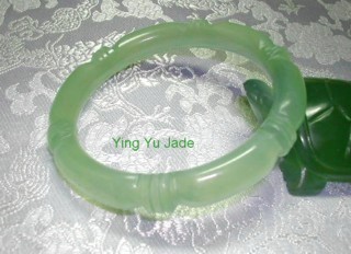 carved jade bangle bracelet