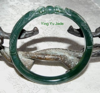 carved jade bangle