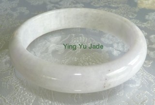 white a grade jadeite jade bangle