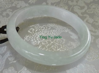 white a grade jadeite jade bangle