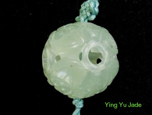 hollow carved jade ball