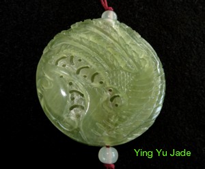 hollow carved jade dragon phoenix