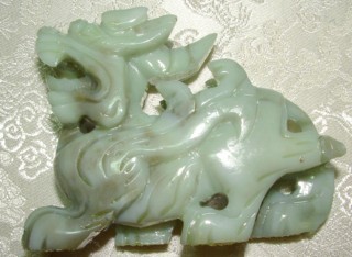 jade kylin carving