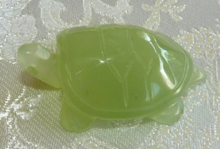 jade turtle carving