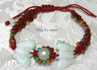 jadeite jade flower bracelet