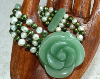 jadeite jade flower bracelet