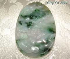 jadeite jade horse pendant