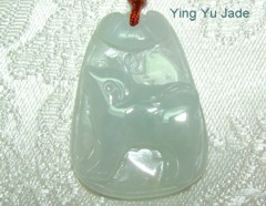 jade pig pendant