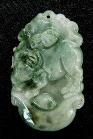 jadeite jade ox pendant