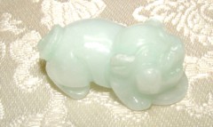 jade pig pendant