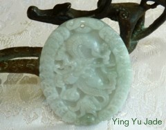 jadeite jade horse pendant