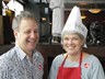 David and Barb welcome diners to Azia